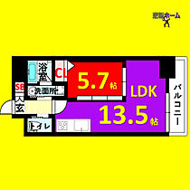 ラヴィーダ泉 702 ｜ 愛知県名古屋市東区泉3丁目4-25（賃貸マンション1LDK・7階・46.64㎡） その2