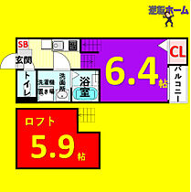 パルティーレ 201【通常プラン】 ｜ 愛知県名古屋市西区枇杷島2丁目15-20（賃貸アパート1K・2階・21.19㎡） その2