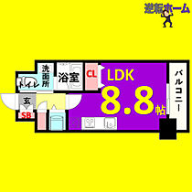 glanz  ｜ 愛知県名古屋市中区松原2丁目（賃貸マンション1R・9階・24.96㎡） その2