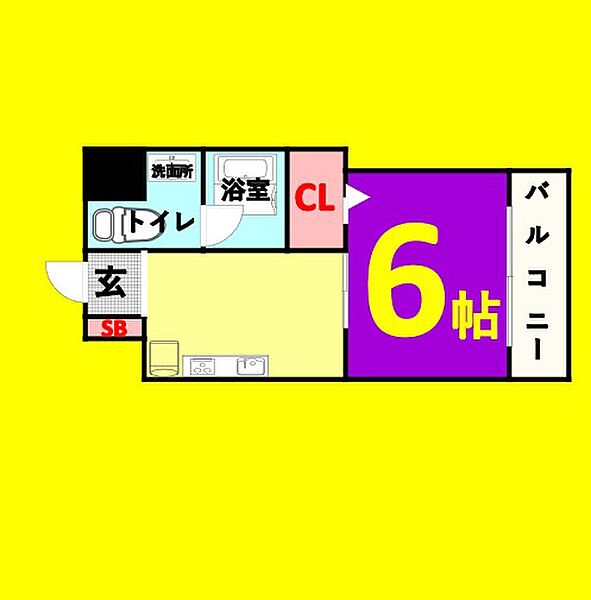 プロビデンス栄南 ｜愛知県名古屋市中区千代田4丁目(賃貸マンション1K・9階・23.44㎡)の写真 その2