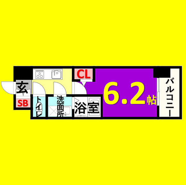 エスリード上前津LIVIA ｜愛知県名古屋市中区富士見町(賃貸マンション1K・8階・21.75㎡)の写真 その2