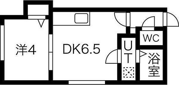 北海道札幌市豊平区豊平三条9丁目(賃貸アパート1DK・2階・22.35㎡)の写真 その2