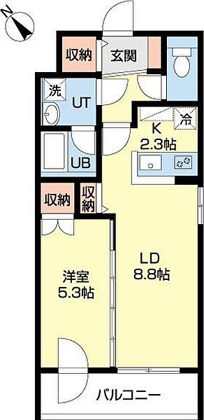 北海道札幌市白石区菊水八条3丁目(賃貸マンション1LDK・2階・40.35㎡)の写真 その2