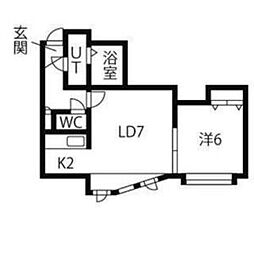 ソティーヌ(栄通) 3階1LDKの間取り