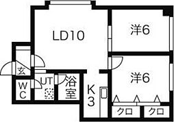 間取図画像 2LDK