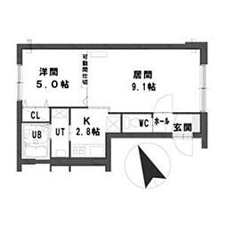 間取図画像 1LDK