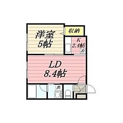 ドリホ豊平公園A 1LDKの間取図画像