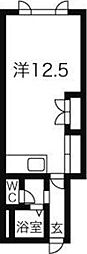 エクセレンス5・6 ワンルームの間取図画像