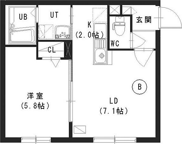 北海道札幌市豊平区豊平八条8丁目(賃貸マンション1LDK・3階・32.94㎡)の写真 その2
