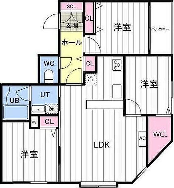 北海道札幌市中央区南一条西18丁目(賃貸マンション3LDK・7階・63.90㎡)の写真 その2