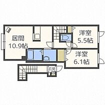 EYUNOA4・2  ｜ 北海道札幌市白石区菊水元町四条2丁目（賃貸アパート2LDK・2階・58.30㎡） その2