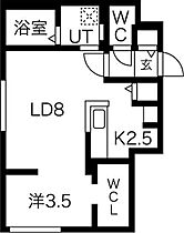 北海道札幌市豊平区平岸二条1丁目（賃貸マンション1LDK・1階・35.45㎡） その2