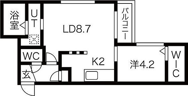 北海道札幌市豊平区平岸三条11丁目(賃貸マンション1LDK・4階・36.01㎡)の写真 その2