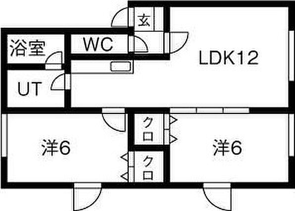 北海道札幌市白石区北郷三条10丁目(賃貸アパート2LDK・2階・49.64㎡)の写真 その2