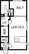 BellezaII  ｜ 北海道札幌市豊平区月寒東一条10丁目（賃貸マンション1LDK・1階・35.42㎡） その2