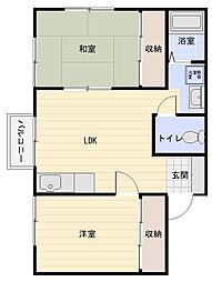 サンシャイン21 2LDKの間取図画像