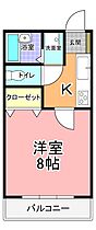 カーサ・クレスト  II 103 ｜ 茨城県水戸市元吉田町1543-2（賃貸マンション1K・1階・25.50㎡） その2