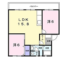 パークサイドハイム　Ａ 202 ｜ 茨城県水戸市吉沢町839-1（賃貸マンション2LDK・2階・52.60㎡） その2