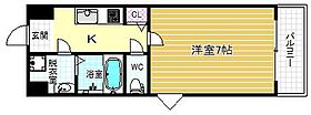 大阪府大阪市福島区吉野1丁目15-21（賃貸マンション1K・4階・23.00㎡） その2