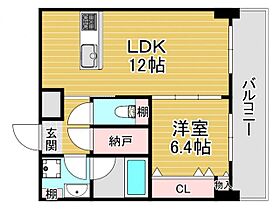 GRANDVILLASSE福島  ｜ 大阪府大阪市福島区鷺洲3丁目（賃貸マンション1LDK・2階・44.19㎡） その2