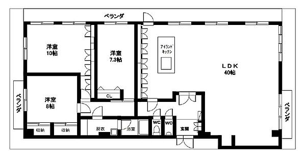 ＫＴビル 501｜宮崎県宮崎市堀川町(賃貸アパート3LDK・5階・159.00㎡)の写真 その2