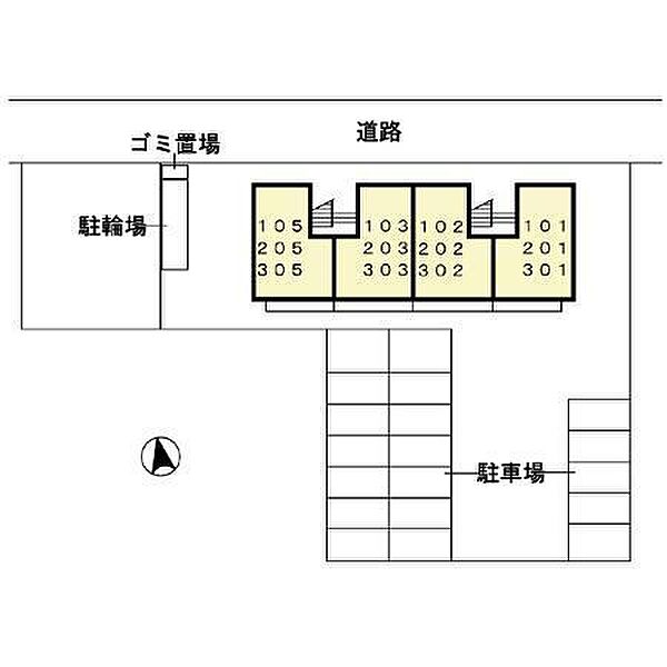 エアーズロック 301｜宮崎県宮崎市日ノ出町(賃貸アパート2LDK・3階・50.47㎡)の写真 その5