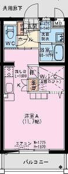 （仮称）末広1丁目YMマンション 205｜宮崎県宮崎市末広1丁目(賃貸アパート1R・2階・31.21㎡)の写真 その2