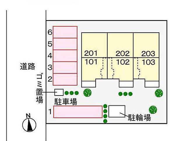 ベルグランツII 201｜宮崎県宮崎市稗原町(賃貸アパート2LDK・2階・54.38㎡)の写真 その5