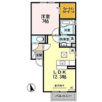 セジュールCWIIB 105 ｜ 宮崎県宮崎市田代町（賃貸アパート1LDK・1階・45.84㎡） その2