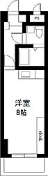 リバータウン原町 ワンルームの間取図画像