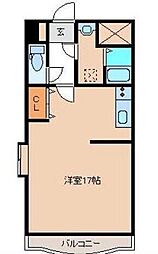アレグリア ワンルームの間取図画像