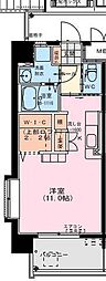 サンライズコート ワンルームの間取図画像