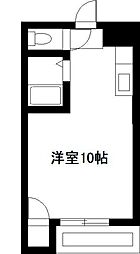 田中第2ビル ワンルームの間取図画像