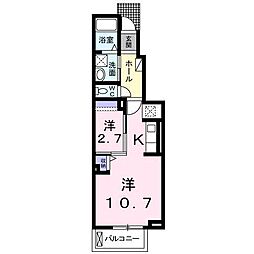 リライフ2 1Kの間取図画像