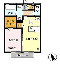 レセンテ・ミーテ 1LDKの間取図画像