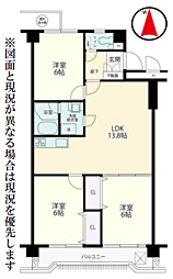 ベルメゾンエスペランス狩場台 3LDKの間取図画像