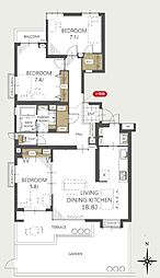 間取図画像 3SLK