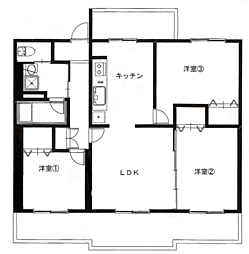 間取図画像 3LDK