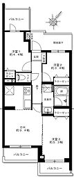 鶴見西パーク・ホームズ 3DKの間取図画像