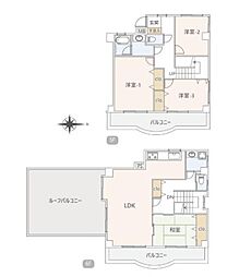 ヴェリテ根岸森林公園 4LDKの間取図画像