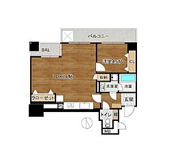 ラフィネ上大岡 1LDKの間取図画像