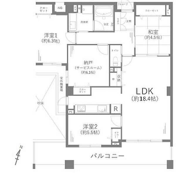 間取りを拡大表示