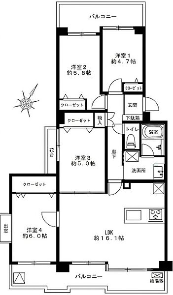 間取りを拡大表示