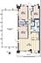 間取り：◎解放感ある45.00m2のルーフバルコニー付き♪専有面積72.40m2の3LDK♪角住戸につき開放感あり♪
