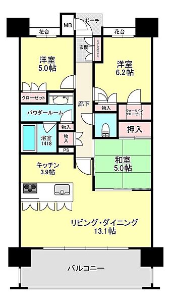 間取りを拡大表示