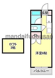 メイプルコート一万城 2階/A-23