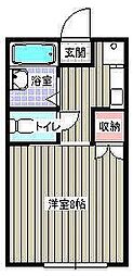 ガーデンTN-1 1Kの間取図画像