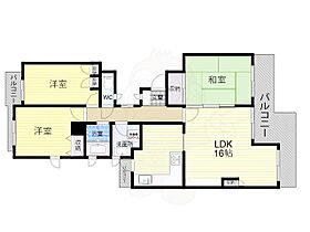 奈良県奈良市左京３丁目（賃貸マンション3LDK・3階・86.75㎡） その2