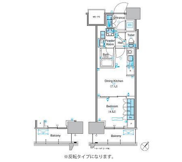 パークアクシス豊洲キャナル 1021｜東京都江東区豊洲6丁目(賃貸マンション1DK・10階・33.30㎡)の写真 その2