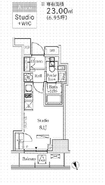 パークアクシス虎ノ門 1202｜東京都港区西新橋3丁目(賃貸マンション1R・12階・23.00㎡)の写真 その2